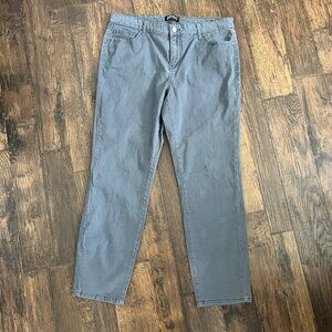 Buffalo David Bitton Jeans Womens 12 Gray Daily Ankle Grazer Mid Rise 32x26